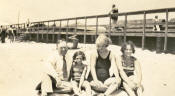 Samuel Hirshberg, Dena (Hirshberg) Ringer, Eva (Cohen) Hirshberg, and Zelda Hirshberg - October 1929