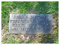 Anna (Weinberg) Jartman - Beth Alom Cemetary, Section A, New Britain, Connecticut