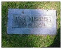 Bessie (Cohen) Hirshberg - Bay City Jewish Community Cemetery, Bay City, Michigan Plot 438