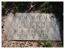 Frieda Jartman - Beth Alom Cemetary, Section A, New Britain, Connecticut