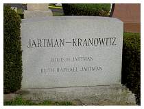 Jartman Family Head Stone - Beth Alom Cemetary, Section A, New Britain, Connecticut