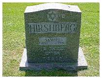 Samuel Hirshberg - Evergreen Cemetary, 19807 Woodward Avenue, Detroit Michigan