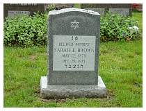 Sarah E. Brown - Stone Road Cemetery, Rochester, New York