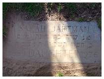 Sarah Jartman - Beth Alom Cemetary, Section A, New Britain, Connecticut