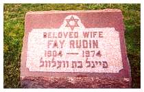 Fay Rudin - Mt. Olive Cemetery, 27855 Aurora Road, Solon, Ohio 44139. Section 108 Row L Grave #18
