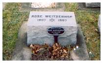 Rose (Ringer) Weitzenhof - Ridge Road Cemetery (#2) Tetiever Section, 3824 Ridge Road, Cleveland, Ohio. Section E2 Row G Grave #14