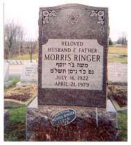 Morris Ringer - Mt. Olive Cemetery, 27855 Aurora Road, Solon, Ohio 44139. Section 1 Row 2 Grave #51