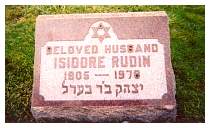 Isidore Rudin - Mt. Olive Cemetery, 27855 Aurora Road, Solon, Ohio 44139. Section 108 Row L Grave #19