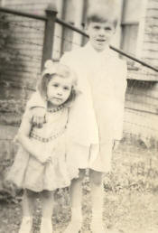 June (Paliani) Vegh and Robert Paliani - Robert's 1st Communion 1942