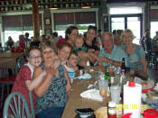 Cailey Mitchell, Marilyn (Brown) Simpson, Lisa (Ringer) Mitchell, Robert Nathan Mitchell, Sheryl (Brown) Roth,  Niki Telles and son Eathen, Allen Brown, and Dianne (Weisner) Brown - 6/1/2008
