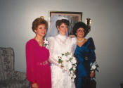 Linda (Paliani) Ringer, Lisa (Ringer) Mitchell, and Marilyn (Brown) Simpson - Lisa and Bob's Wedding: Dec 14, 1991