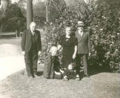 Samuel Hirshberg, Eva (Cohen) Hirshberg, Louis Ringer, Lena (Rabinowitz) Ringer, and Gary Ringer - March 1944