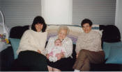 Myrtle (Rosenberg) Leavy, Laura (Weinberg) Ringer, Doris (Leavy) Weinberg, and Rebecca Ringer - 1993
