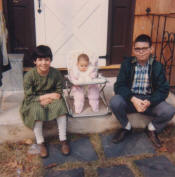 Laura (Weinberg) Ringer, Lisa (Weinberg) Leibman, and Michael Weinberg - 1967