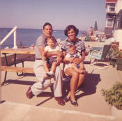 Miles Weinberg, Doris (Leavy) Weinberg, Laura (Weinberg) Ringer, and Michael Weinberg - July 1960