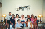 Marty Leibman, Rita (Einhorn) Weinberg, Lisa (Weinberg) Leibman, Barbara (Favre) Weinberg, Philip Weinberg, Miles Weinberg, Doris (Leavy) Weinberg, Laura (Weinberg) Ringer, and Rebecca Ringer - July 1996